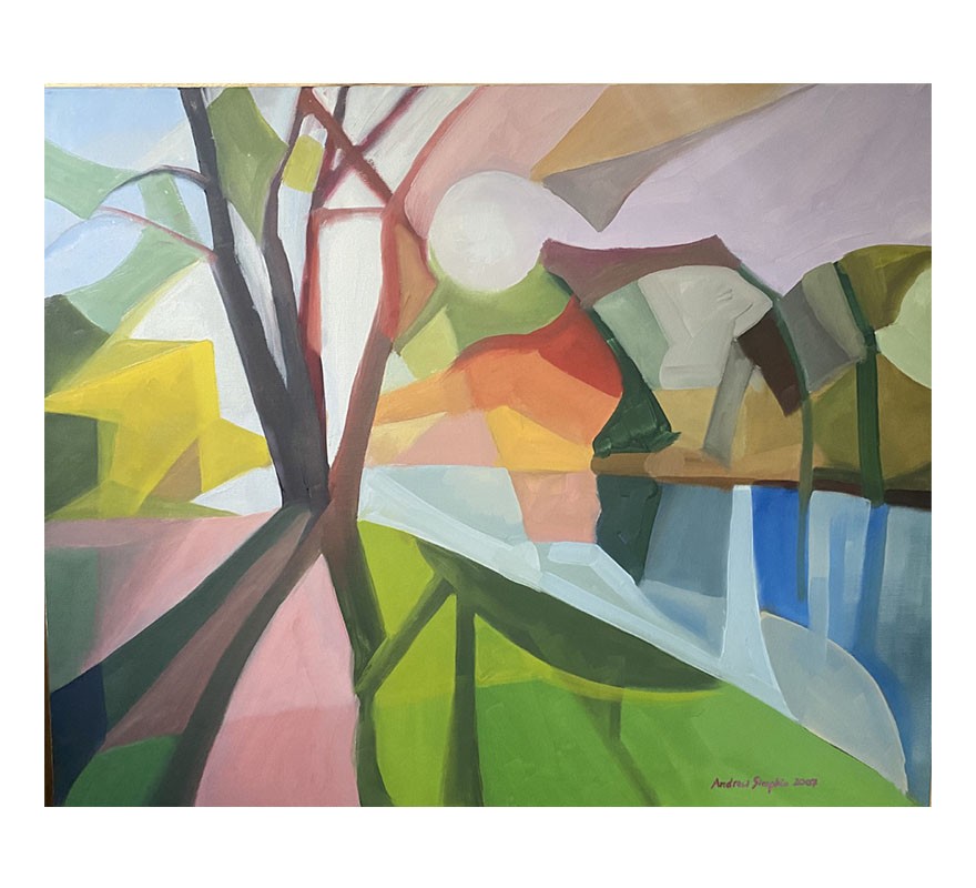 Présentation du peintre Andrew Simpkinx à Marquemont (Monneville) (Oise)